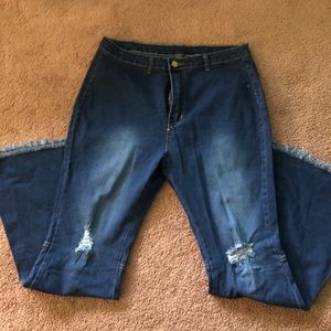 Stretchy flare jeans